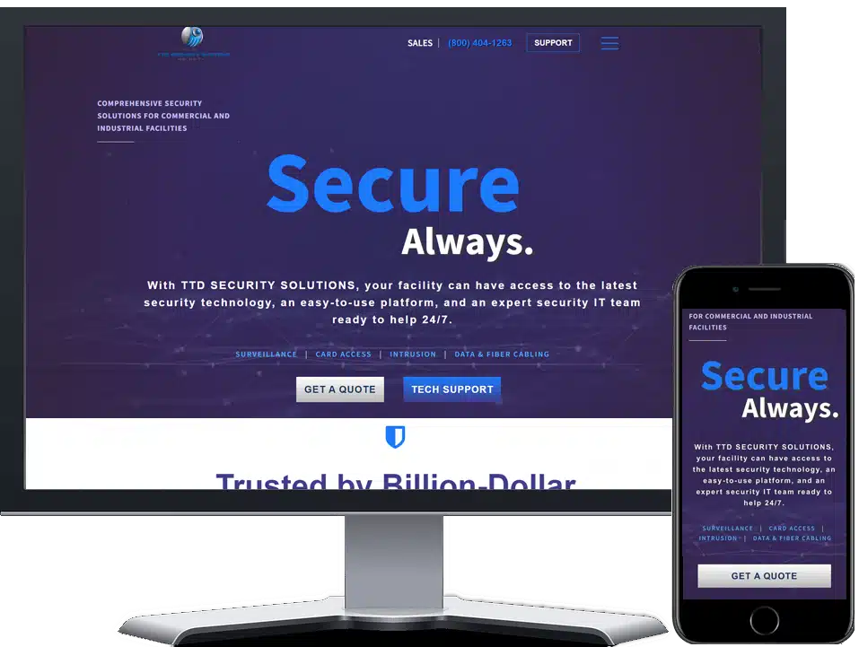 top tech security systems website rebuild Color Us Kids Learning Center Website